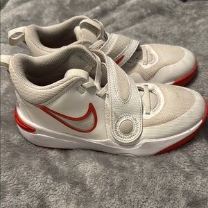 Nike Kids' White and Red Sneakers
